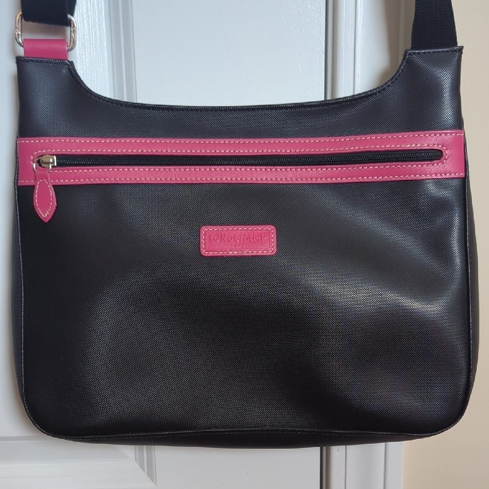 Longchamp Black and Pink Women's Bag - Picture 8 of 10